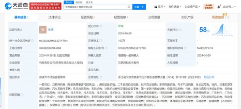 天貓在寧波成立喵電電商公司 含新能源汽車銷售業務